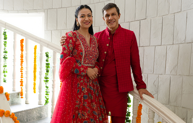 Twinning On Karwachauth His & Her Outfit Inspiration