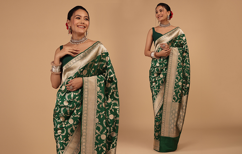 5 Banarasi Silk Sarees That You Can Wear on Your Engagement Day