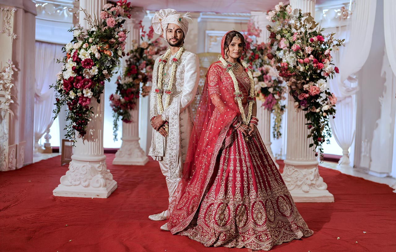 Rinkal Jain’s Red Varmala Lehenga Moment in Bangalore